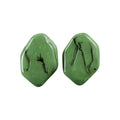 Marbled Resin Round Stud Earrings For Women European Vintage Light Luxury Geometric Design view 5