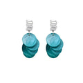 Summer Resort Green Shell Round Tassel Drop Earrings Fashion OL Beach Photo Jewelry view 5