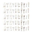 Mini Metallic Hand Tool Metal Charms with 10 Listed Options view 5