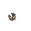 French Vintage Double Layer Faux Pearl Rhinestone Geometric Clip-on Earrings For Women view 5