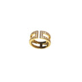 Korean Sweet Cool Copper Zircon Star Open Ring For Women Light Luxury Geometric Style view 5