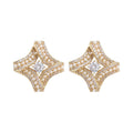 18K Gold Plated Silver Needle Zircon Diamond Faux Pearl Stud Earrings For Elegant French Daily Wear view 5