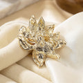 Alloy Enamel Lotus Brooch Pendant Dual Use Lapel Pin view 4