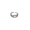Full Rhinestone Geometric Hollow Open Ring With Sparkling Luxury Design view 5