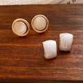 2026 French Light Luxury Round Faux Pearl Cat Eye Stud Earrings For Elegant Women view 3