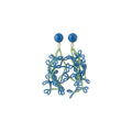 Artificial Crystal Flower Stud Earrings Fresh Summer Vacation Style Sweet Floral Ear Jewelry view 5