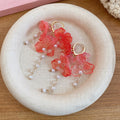 Resin Flower Tassel Drop Earrings For Women Vacation Style Light Luxury Floral Ear Jewelry view 4