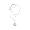 Korean Style Zircon Apple Heart Copper Necklace For Women, Light Luxury Old Money Clavicle Chain view 5