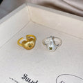 2026 New Copper Zircon Apple Pear Open Ring, Fashion OL Light Luxury Index Finger Jewelry view 4