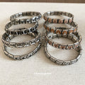 Cute Enamel Dog Stainless Steel Beaded Bracelet, Simple Fashion Animal Charm Jewelry For Women view 2