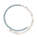 Korean Style Faux Pearl Crystal Beaded Choker Necklace With Colorful Seed Beads view 5