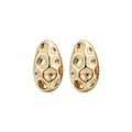 European American Minimalist Iron Irregular Oval Stud Earrings Light Luxury Geometric Jewelry view 5