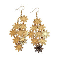 European American Style Iron Flower Tassel Drop Earrings For Women 2026 Statement Light Luxury Ear Hooks view 5