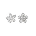 Luxury Copper Zircon Flower Pearl Clip-on Earrings, No-Piercing Minimalist Ear Cuffs view 5