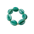 European American Style Acrylic Oval Patchwork Earrings Necklace Elastic Bracelet Minimalist Women Jewelry view 5