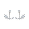 Copper Pearl Zircon Five Point Star Drop Earrings For Women, Playful Light Luxury 2026 Jewelry view 5