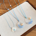 2026 New Vacation Style Resin Conch Shell Necklace Fresh Sweet Geometric Round Collarbone Chain view 4