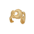 2026 New European American Iron Pleated Lace Open Bangle Statement Metal Bracelet view 5
