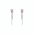 Copper Long Heart Tassel Drop Earrings For Women Sweet Elegant 2026 New Design view 5