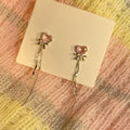 Copper Long Heart Tassel Drop Earrings For Women Sweet Elegant 2026 New Design view 4