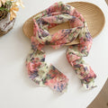 Vintage Printed Striped Fabric Scarf Necklace For Women Casual Geometric Summer Fashion view 3