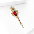Alloy Baroque Magic Wand Brooch For Coat And Suit Decoration view 3