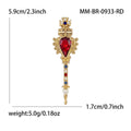 Alloy Baroque Magic Wand Brooch For Coat And Suit Decoration view 5
