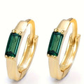 Simple Micro Pave Square Zircon Ear Cuffs, Daily Versatile Jewelry Accessories Earrings view 5