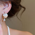 Sweet Strawberry Zircon Copper Stud Earrings With Silver Pin, Light Luxury Fruit Jewelry For Women view 4