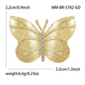 Alloy Butterfly Brooch Lapel Pin For Personalized Apparel Accessories view 5
