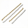 3x2mm Real Gold Plated Stainless Steel 5/7cm Extension Tail Chain For DIY Necklaces Bracelets view 5