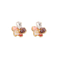 Vintage Luxury Floral Studs With Teardrop Crystal, Pearl, Rhinestone And Beaded Alloy Earrings view 5