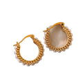French Vintage U-Shaped Faux Pearl Ear Cuff Earrings, Elegant Geometric Round Light Luxury Jewelry view 5