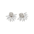 Sparkling Zircon Flower Copper Clip-on Earrings For Women Korean Light Luxury Jewelry view 5