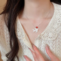 Old Money Style Shell Swallow Bird Pendant Necklace For Women New Chinese Elegant Collarbone Chain view 1