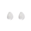 Elegant Clear Crystal Waterdrop Stud Earrings Minimalist Transparent Acrylic Statement Drop Earrings view 5