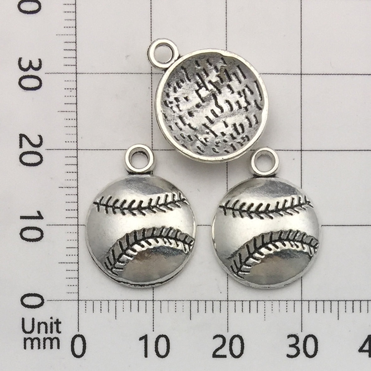 Vintage Zinc Alloy Soccer Basketball Volleyball Baseball Football Helmet Charm Pendants