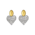 Alloy Heart Hollow Round Stud Earrings, Summer Beach Vacation Fashion OL Style Jewelry view 5