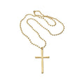 Alloy Long Cross Pendant Sweater Necklace, Simple Sweet Cool Geometric Clavicle Chain view 5