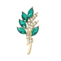 Alloy Rhinestone Olive Branch Brooch Pin For Clothing And Collars view 5