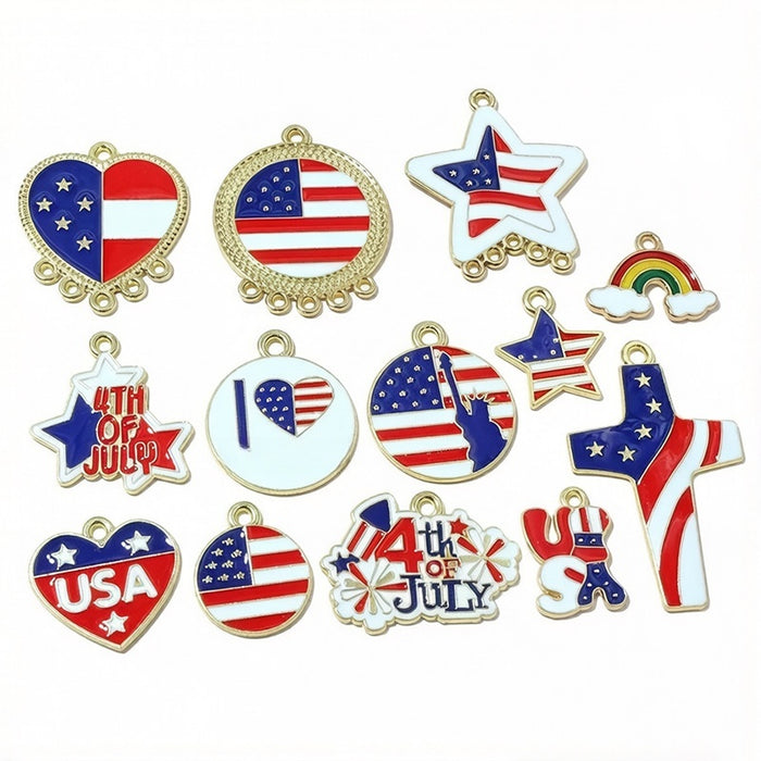 Gold Zinc Alloy Charm Pendant No.823962 for DIY Necklace Bracelet Jewelry Making