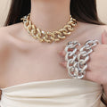 Old Money Style Geometric Plastic Resin Chain Adjustable Choker Necklace For Women view 1