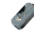 2026 New White Mother Of Pearl Bow Necklace Copper Light Luxury Delicate Clavicle Chain view 5
