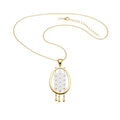 French Oval Pearl Alloy Sweater Necklace Old Money Geometric Long Clavicle Chain view 5