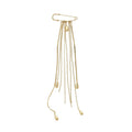 Minimalist Iron Chain Tassel Geometric Brooch, Light Luxury Niche Clothing Accessory view 5