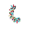 Y2K Irregular Geometric Rhinestone Alloy Clip-on Earrings For Women Light Luxury No Piercing view 5