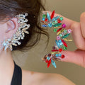 Y2K Irregular Geometric Rhinestone Alloy Clip-on Earrings For Women Light Luxury No Piercing view 1