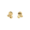 2026 New Metal Zircon Flower Stud Earrings With Silver Pins, Geometric Round Design Daily Jewelry view 5