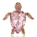 Alloy Rhinestone Turtle Brooch Pin For Creative Animal Clothing Decoration view 5