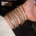Light Luxury Alloy Zircon Heart Geometric Bangle For Women 2026 Fashion Hand Jewelry view 4
